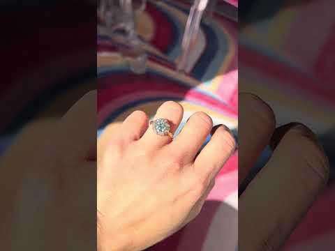 video of Early 1900s Old European Cut diamond in classic bezel