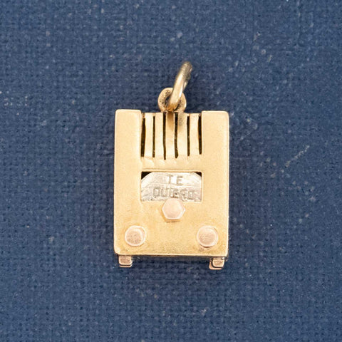 RARE Vintage Multilingual Juke Box I LOVE YOU Charm, French