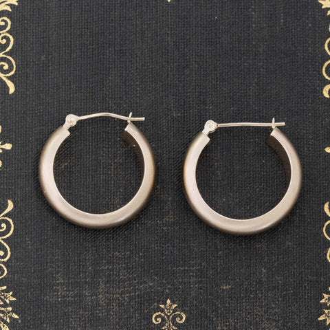 Satin Hoop Earrings