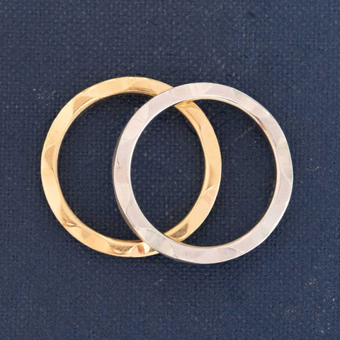 Two Tone Wavy Stacker Bands, by Benchmark