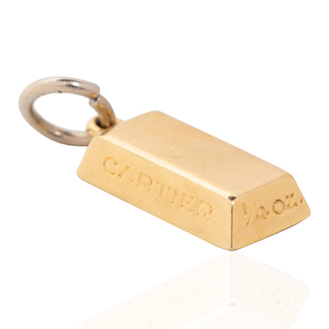 Vintage 1/4oz Ingot Pendant, by Cartier