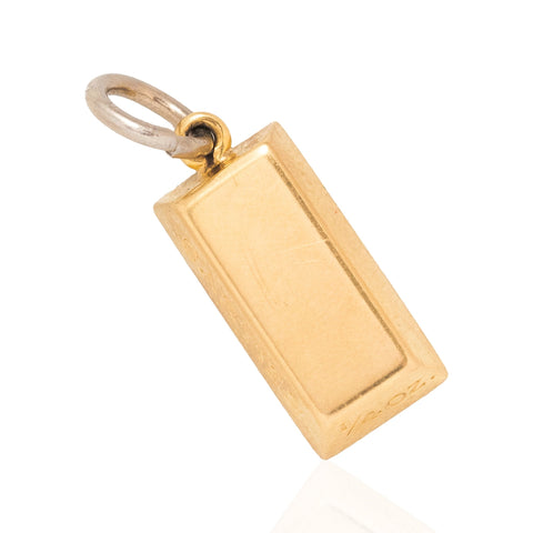 Vintage 1/4oz Ingot Pendant, by Cartier