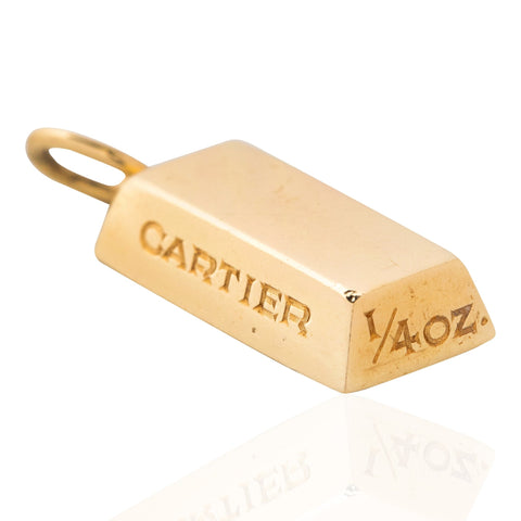 Vintage 1/4oz Ingot Pendant, by Cartier