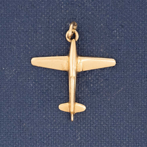 Vintage Airplane Charm