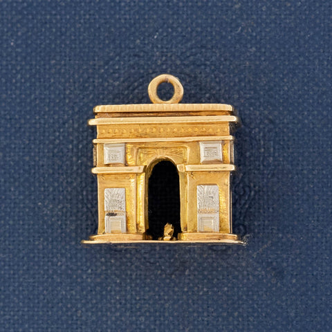 Vintage Arc de Triomphe Pendant, French