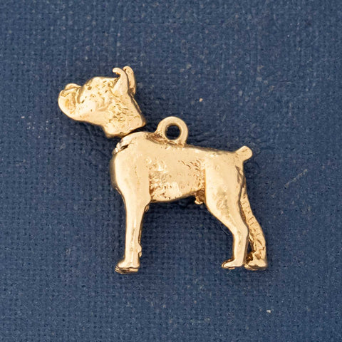 Vintage Articulating Boxer Charm