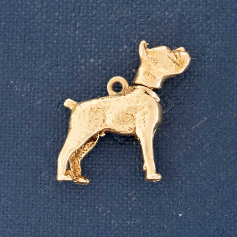 Vintage Articulating Boxer Charm