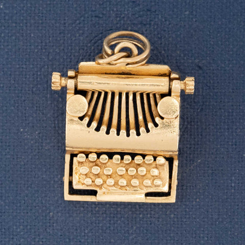 Vintage Articulating Typewriter Charm