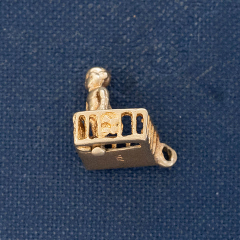 Vintage Baby in Playpen Charm
