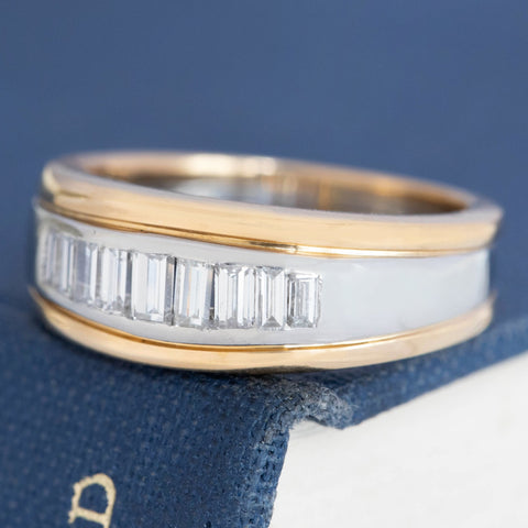 Vintage Baguette Cut Diamond Graduated Band, by Tiffany & Co.