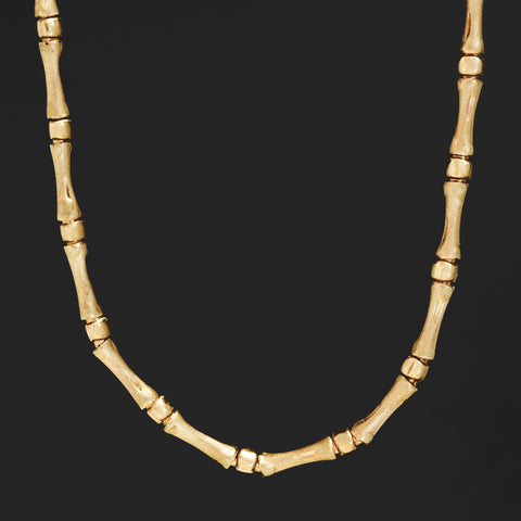 Vintage Bamboo Link Necklace