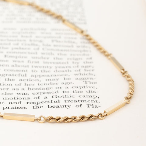 Vintage Block & Rope Chain