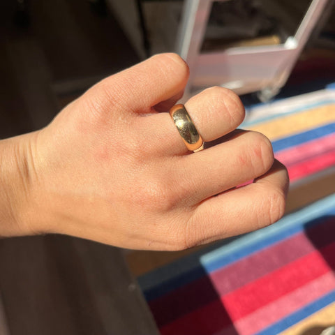 Vintage Cigar Wedding Band by Tiffany and Co