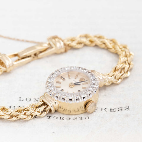 Vintage Diamond Bezel Ladies Watch by Rolex