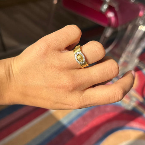 Vintage Diamond Buckle Band