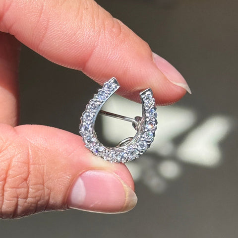 Vintage Diamond Horseshoe Brooch/Pendant