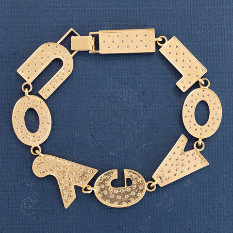 Vintage Diamond I Love You Bracelet