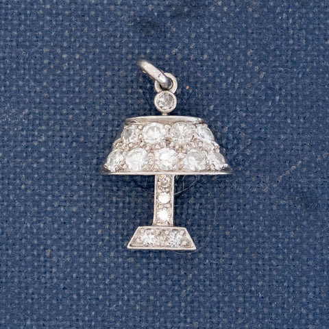 Vintage Diamond Lamp Charm