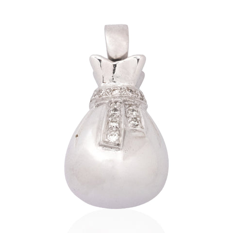 Vintage Diamond Money Bag Charm