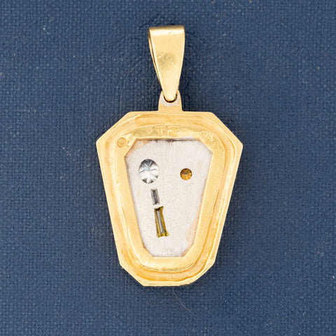 Vintage Diamond Tennis Racquet & Ball Pendant