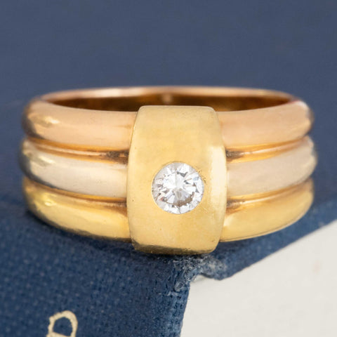 Vintage Diamond Trinity Band by Cartier