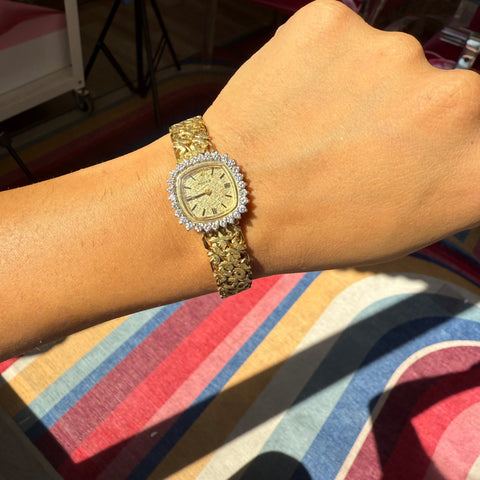 Vintage Diamond Woven Ladies Watch, by Rolex