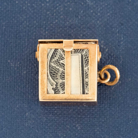 Vintage Dollar Cage Charm