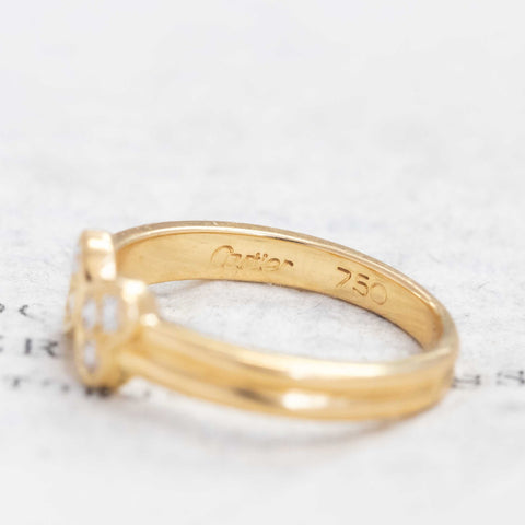 Vintage Double Heart Diamond Ring, by Cartier