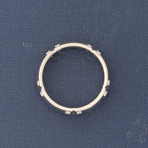 Vintage Double Row Diamond Band