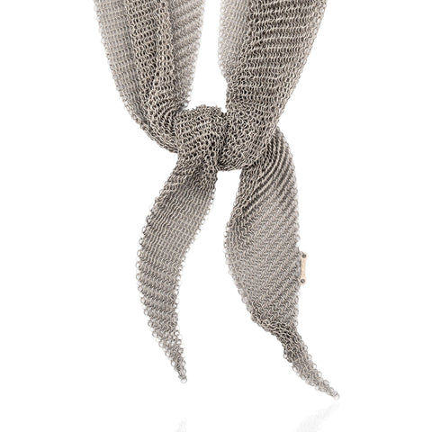 Vintage Elsa Peretti for Tiffany & Co. sterling silver Mesh Scarf necklace