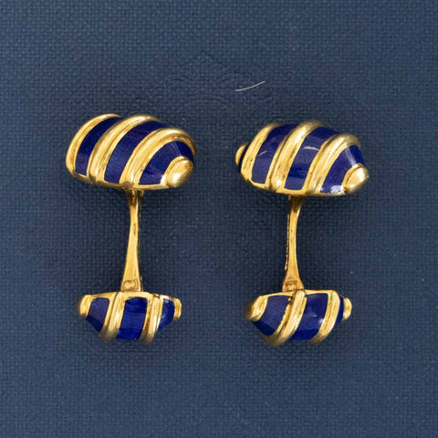 Vintage Enamel Cufflinks by Schlumberger for Tiffany & Co.