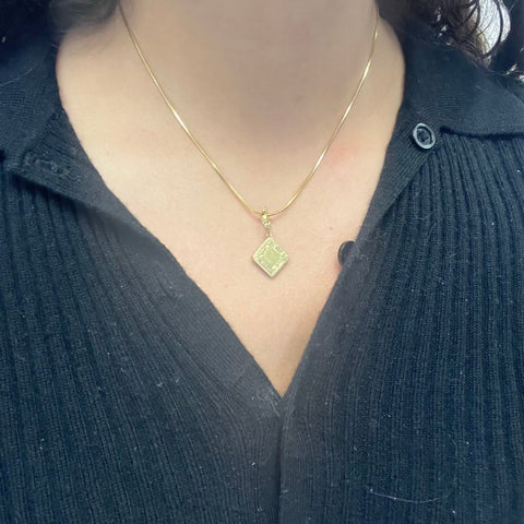 Vintage Engraved Locket Charm