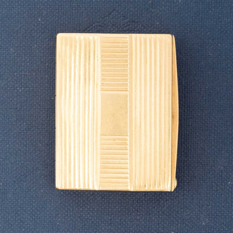 Vintage solid 14k gold pill box with hinged lid