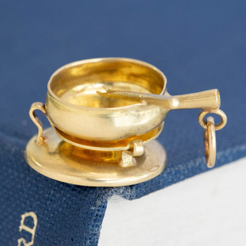 Vintage Fondue Pot Charm