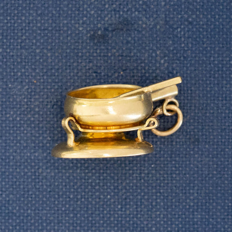 Vintage Fondue Pot Charm