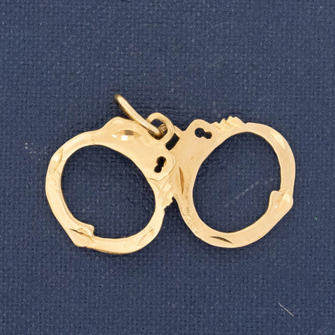 Vintage Hand Cuffs Charm