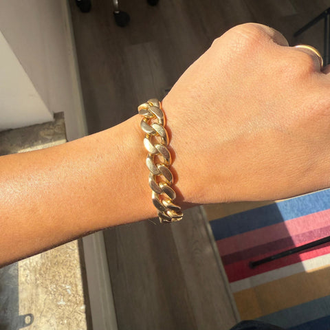 Vintage Heavy Curb Link Bracelet