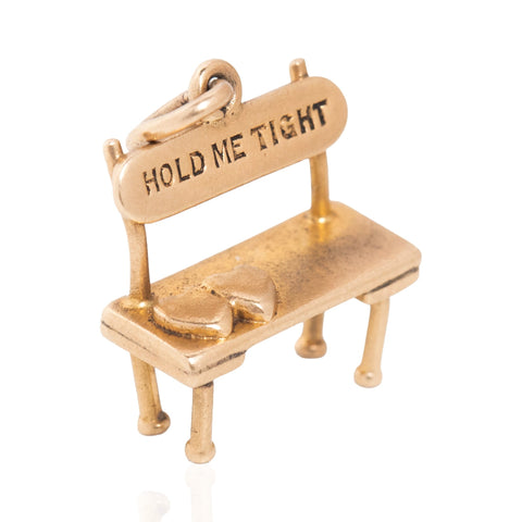 Vintage "Hold Me Tight" Park Bench Charm