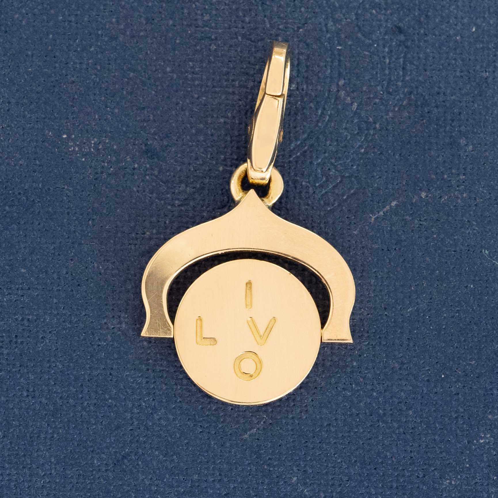 Vintage I LOVE U Charm, by Cartier