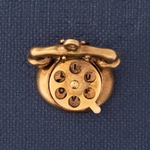 Vintage I LOVE YOU Rotary Phone Charm