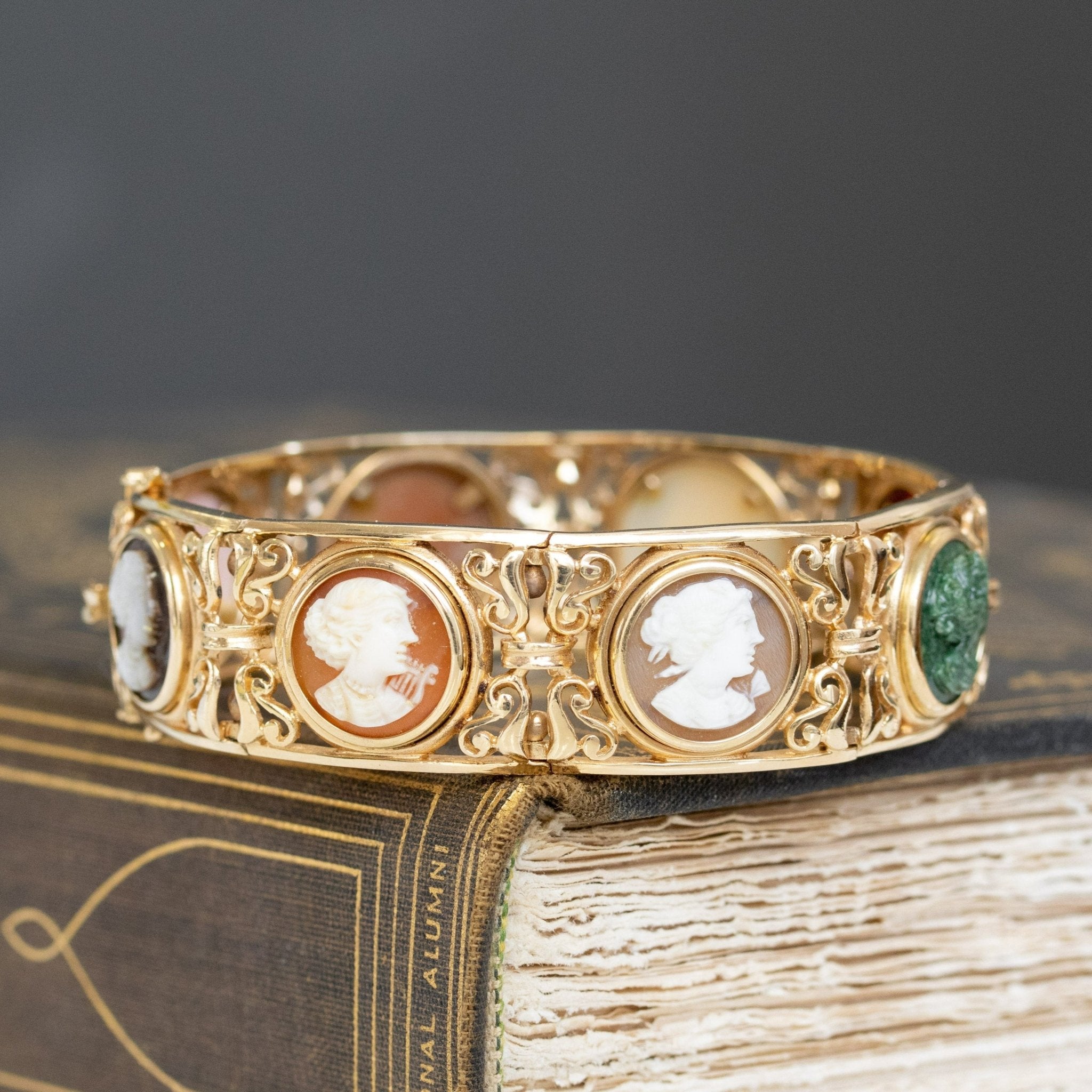 Vintage cameo outlet pin and bracelet