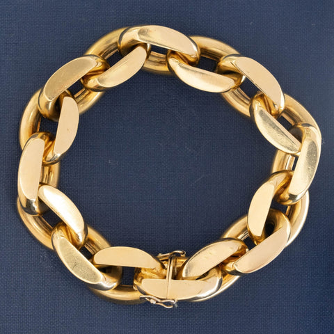 Vintage Jumbo Oval Link Bracelet