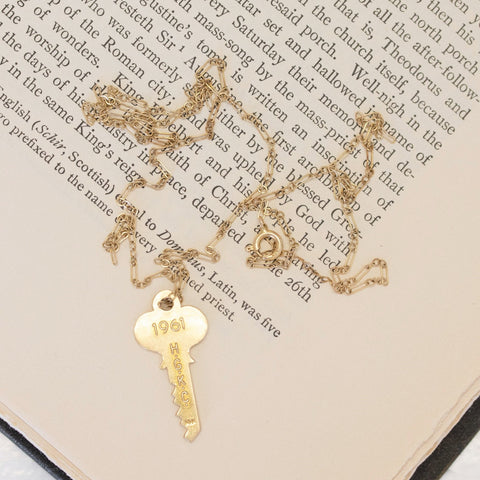 Vintage Key Pendant 1961