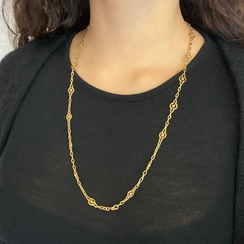 Vintage Knot Chain, 25"