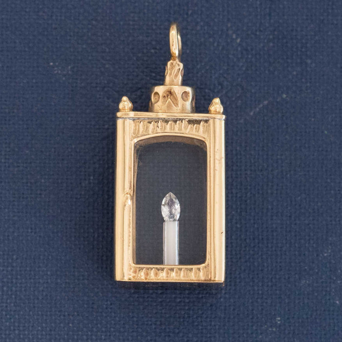 Vintage Lantern Pendant, 14kt