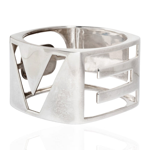Vintage LOVE Wide Bangle, by Donald Claflin for Tiffany & Co.
