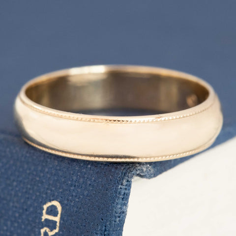 Vintage Milgrain Wedding Band