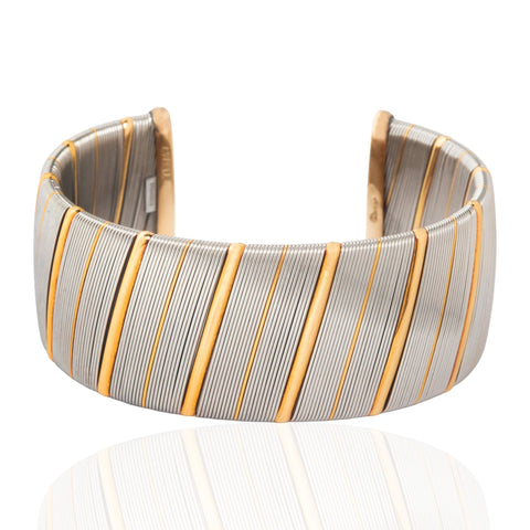 Vintage "Or et Acier" Wide Cuff, by Cartier