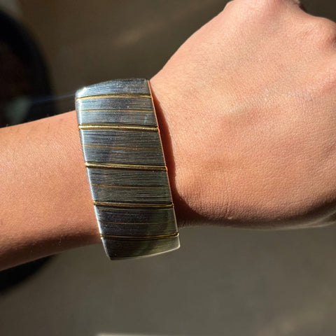 Vintage "Or et Acier" Wide Cuff, by Cartier