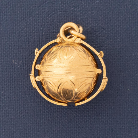 Vintage Orb Locket Pendant